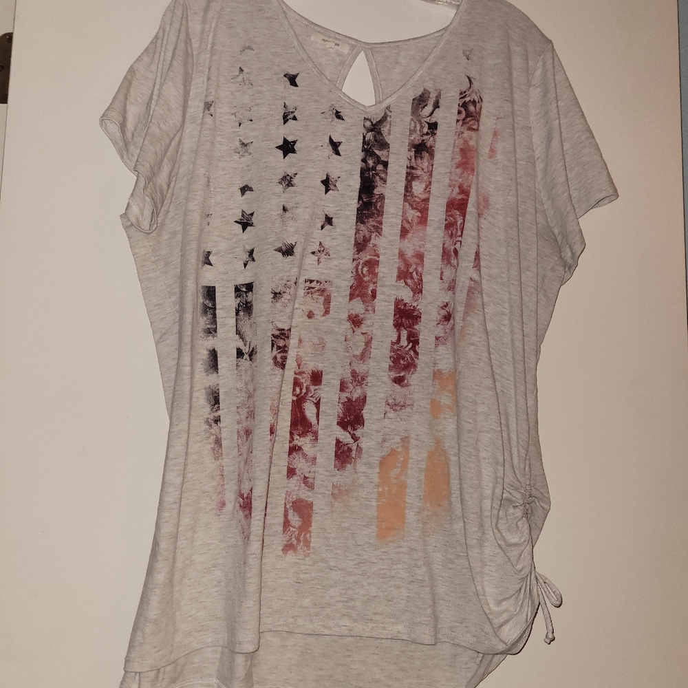 Womens American flag shirt